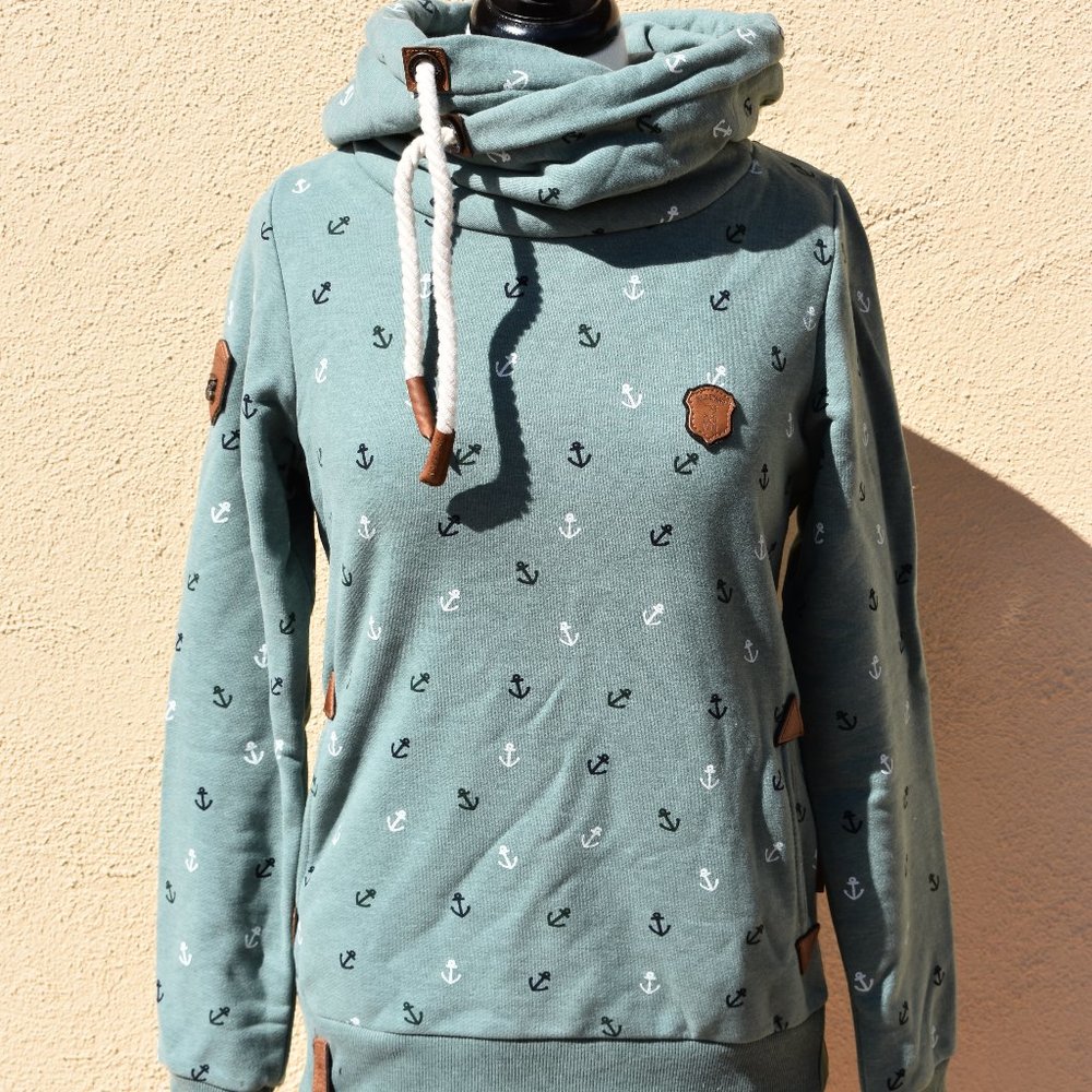 Naketano Women's Anchor Print Sweatshirt Size L